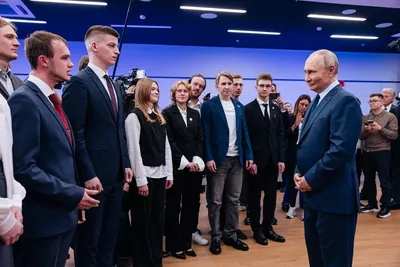 Путин в МГТУ им. Баумана 1